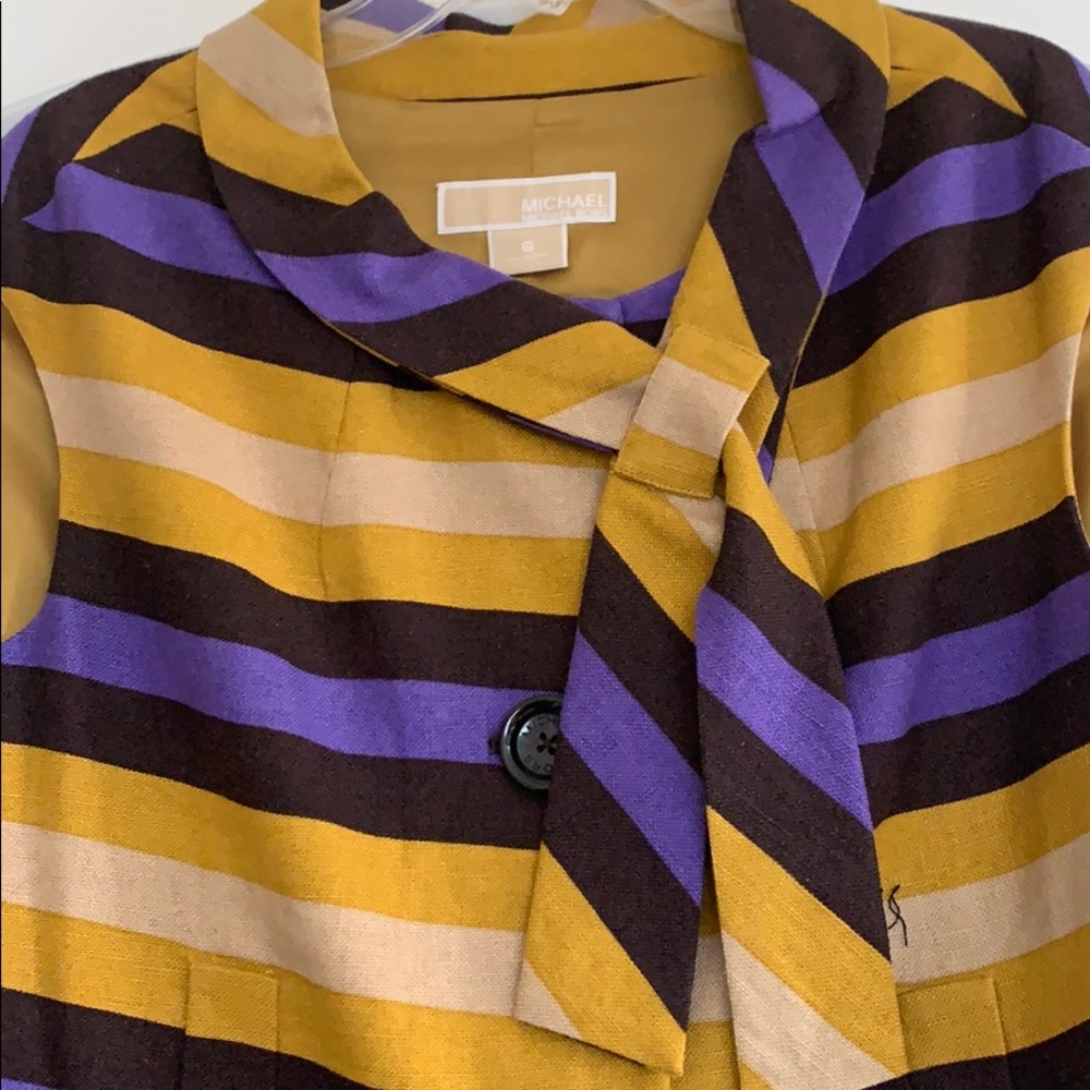 MICHAEL KORS - Multi Color Linen Top - Picture 4 of 8